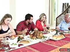 Step Moms Plow Nubiles - Super-naughty Family Thanksgiving