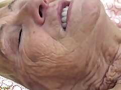 gross 90 years elderly grandmother deep