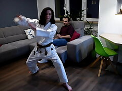 Karate sole strangle and predominance