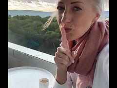 I frigged myself to climax on a public hotel balcony in Mallorca!