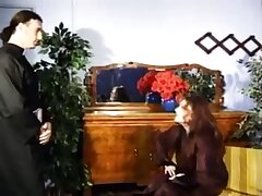 Unshaved Italian lure a priest to fuck