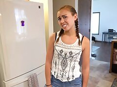 Insatiable daughter bribes stepdad for