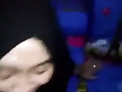 Hijab blowjob money-shot