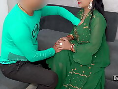 Manager Fucks Hefty Huge-boobed Indian Bitch During Intimate Soiree With Hindi