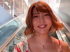 Part.1 Asian Big Donk Supah Slut Sucks Big Weenie and Swallow Jizm in a Bathroom. 044